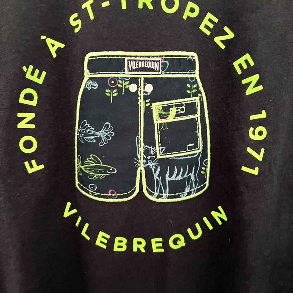 Vilebrequin Navy short sleeve tee. Size Large.
